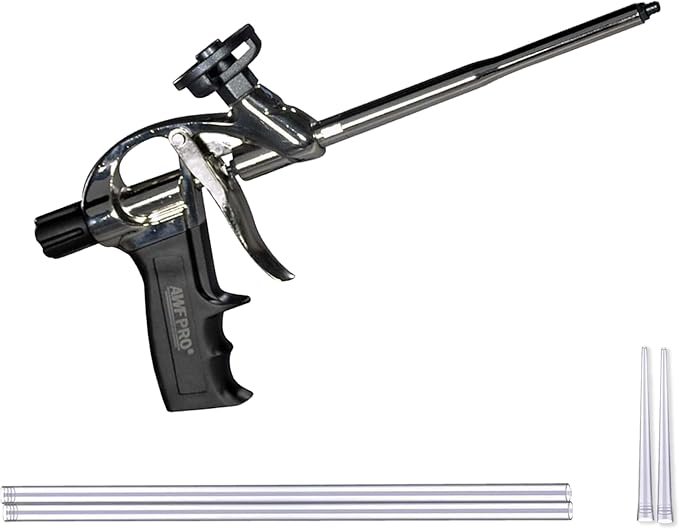 Spray foam gun for DIY air sealing