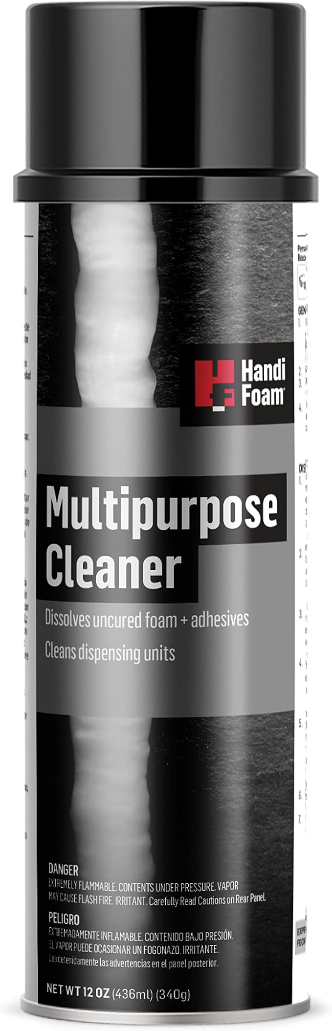 Multipurpose cleaner for foam gun maintenance